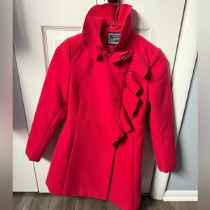 Rothschild Bright Red Kids Pea Coat